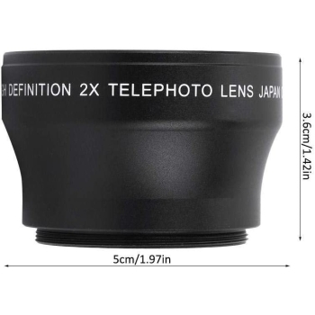 Zoom x 2 profesjonalny obiektyw do konwersji telefonicznej HD 46 mm gwint 37mm [22270000747]